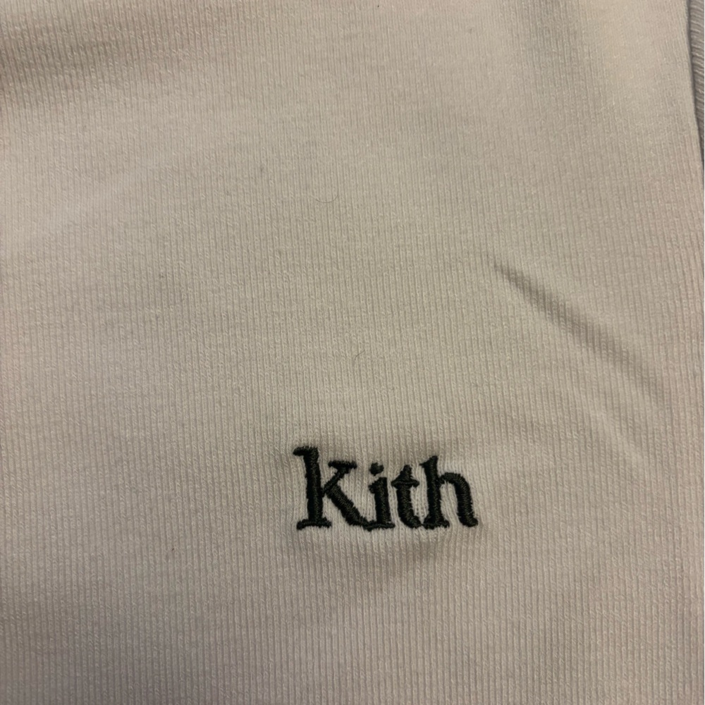 Kith White Ribbed Tee - Picture 2 of 6